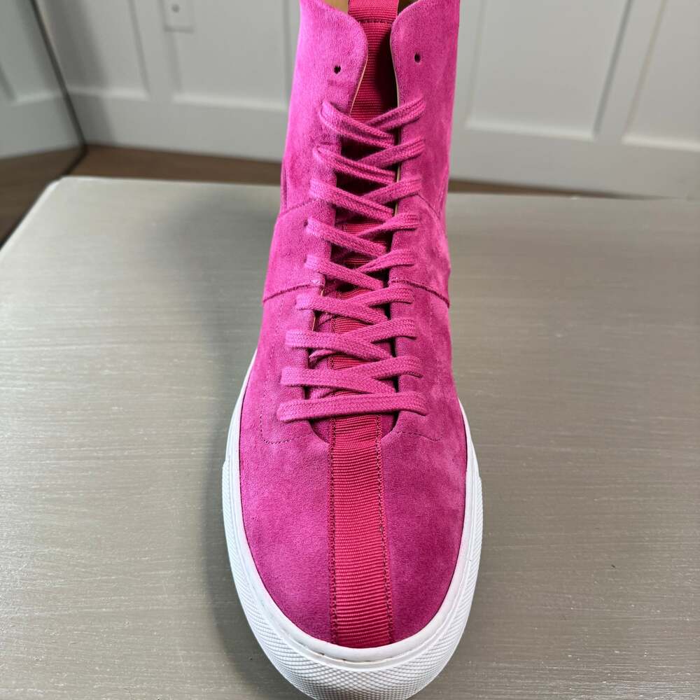Daniel Patrick Magenta Pink Suede High-Top Sneakers Size 45 (12), NWOT - Picture 7 of 14